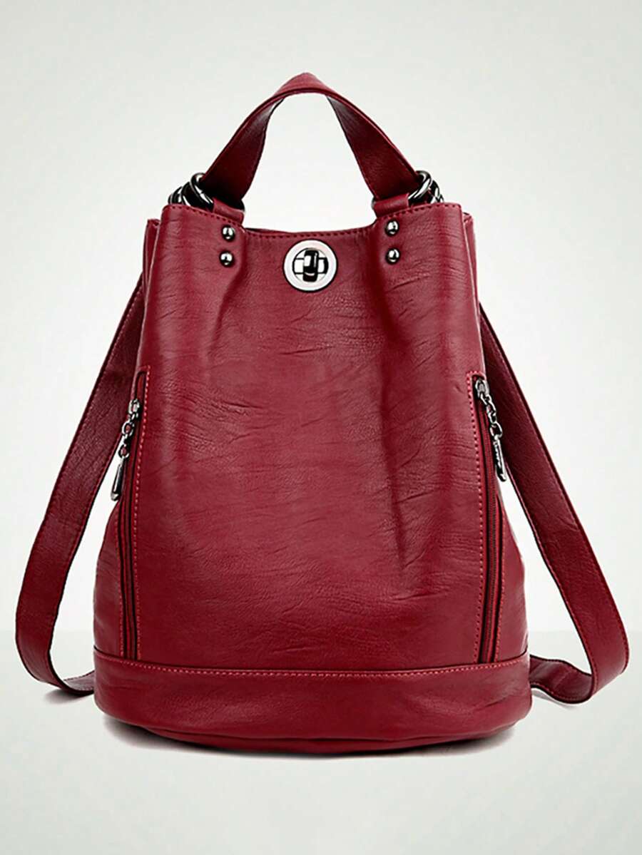 Fashion Large Capacity Women Backpack High Quality Soft Leather Designer Handbag Female Schoolbag Travel Ladies Casual Shoulder Daypack