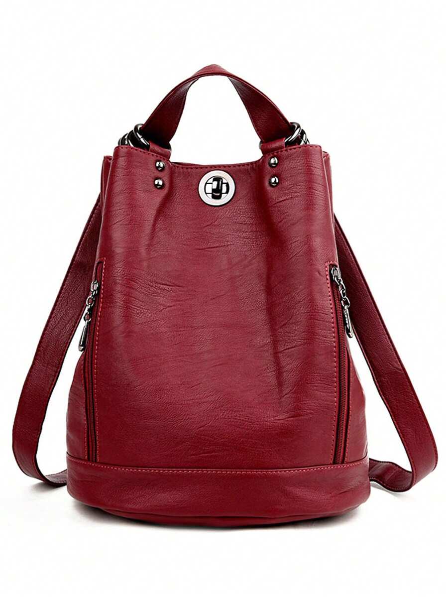 Fashion Large Capacity Women Backpack High Quality Soft Leather Designer Handbag Female Schoolbag Travel Ladies Casual Shoulder Daypack
