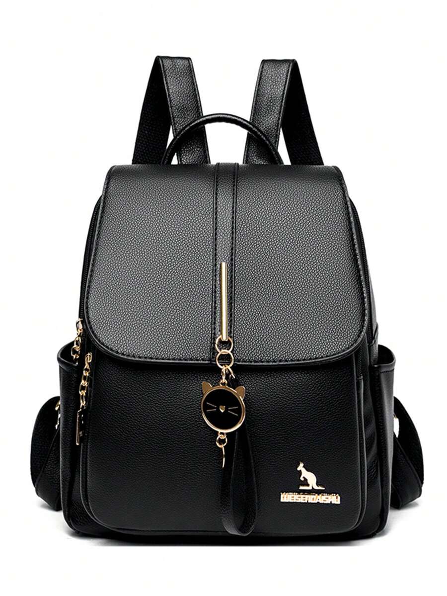 Fashion Luxury Leather Women Backpack Soft Shoulder Bag Large Capacity Female Schoolbag Travel Daypack For Teen Girls Women Casual
