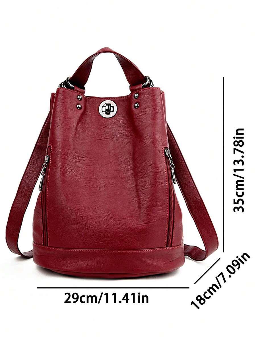 Fashion Large Capacity Women Backpack High Quality Soft Leather Designer Handbag Female Schoolbag Travel Ladies Casual Shoulder Daypack