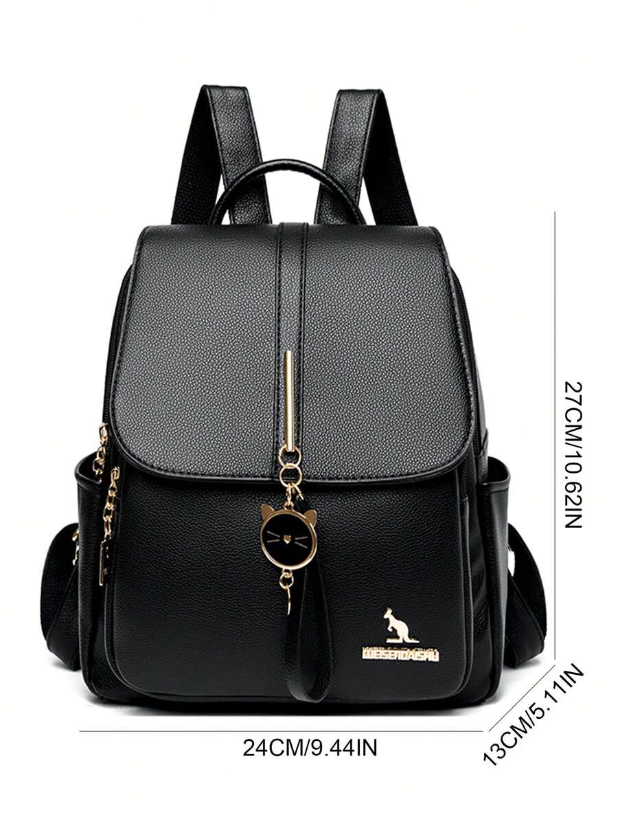 Fashion Luxury Leather Women Backpack Soft Shoulder Bag Large Capacity Female Schoolbag Travel Daypack For Teen Girls Women Casual