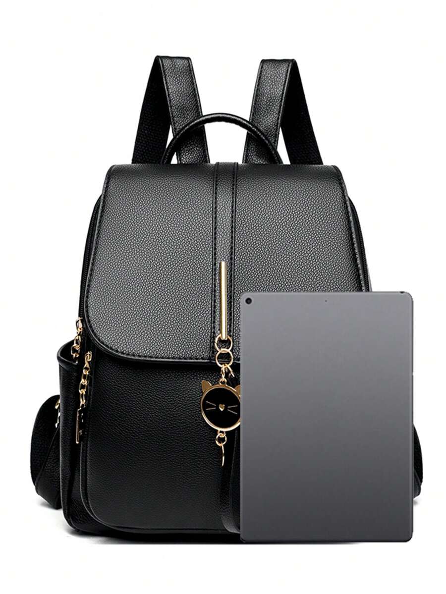 Fashion Luxury Leather Women Backpack Soft Shoulder Bag Large Capacity Female Schoolbag Travel Daypack For Teen Girls Women Casual