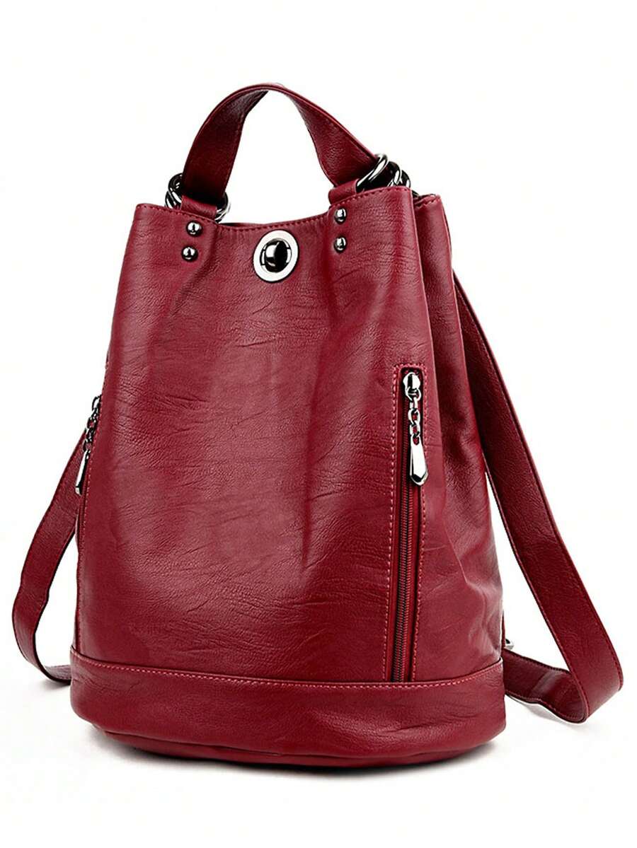 Fashion Large Capacity Women Backpack High Quality Soft Leather Designer Handbag Female Schoolbag Travel Ladies Casual Shoulder Daypack