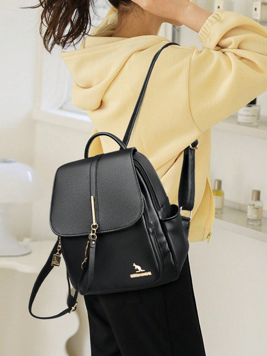 Fashion Luxury Leather Women Backpack Soft Shoulder Bag Large Capacity Female Schoolbag Travel Daypack For Teen Girls Women Casual