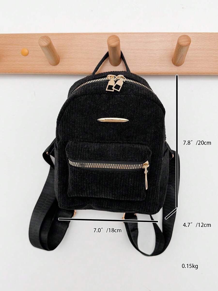 Women's Bow Pattern Nylon Backpack Sweet Lady Style Versatile Multi Purpose Daypack Casual Travel Shopping Minimalist Lightweight Bag