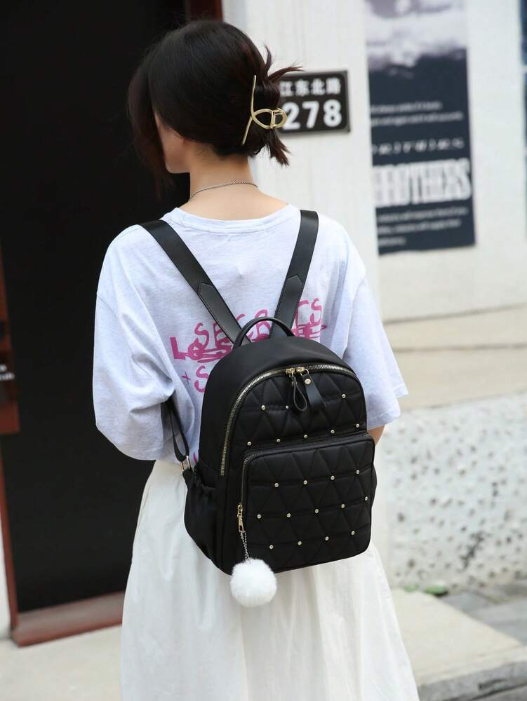 LECEY Large Capacity Backpack Practical Versatile School Bag Casual Essential For Women Girls Students College Travel Back To School