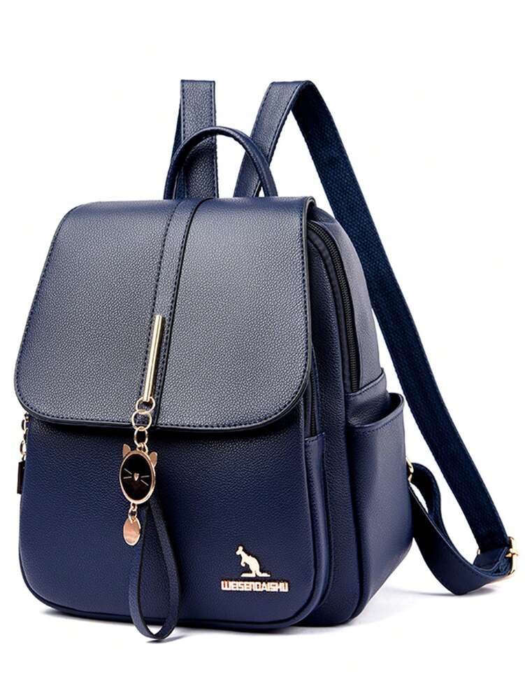 Fashion Luxury Leather Women Backpack Soft Shoulder Bag Large Capacity Female Schoolbag Travel Daypack For Teen Girls Women Casual