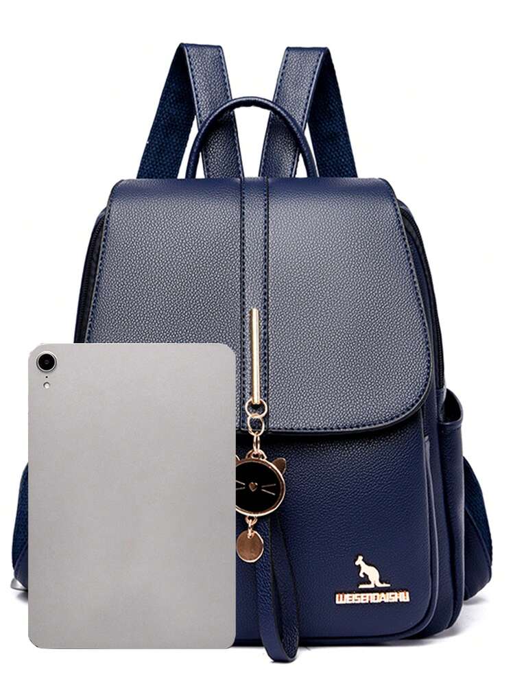 Fashion Luxury Leather Women Backpack Soft Shoulder Bag Large Capacity Female Schoolbag Travel Daypack For Teen Girls Women Casual