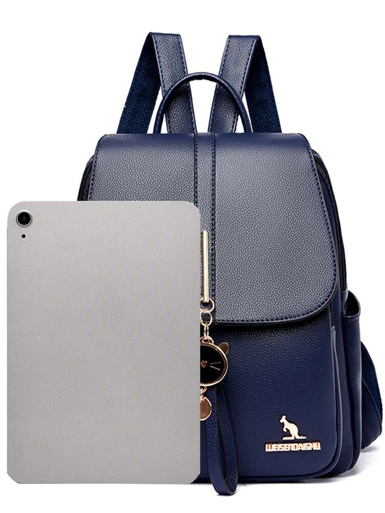 Fashion Luxury Leather Women Backpack Soft Shoulder Bag Large Capacity Female Schoolbag Travel Daypack For Teen Girls Women Casual
