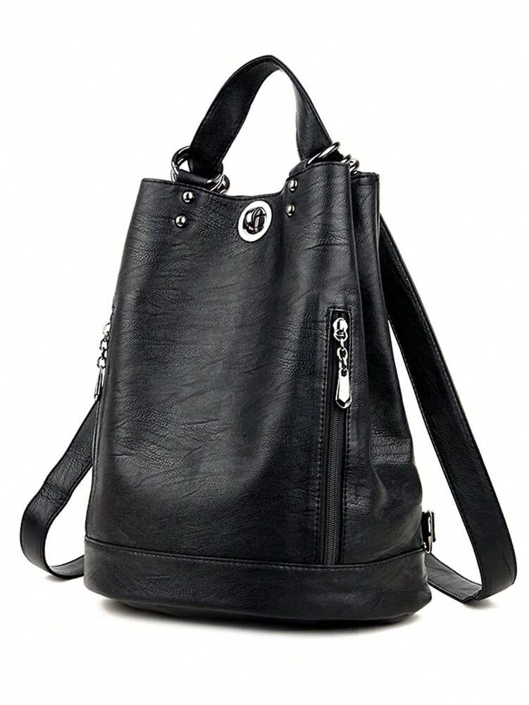 Fashion Large Capacity Women Backpack High Quality Soft Leather Designer Handbag Female Schoolbag Travel Ladies Casual Shoulder Daypack