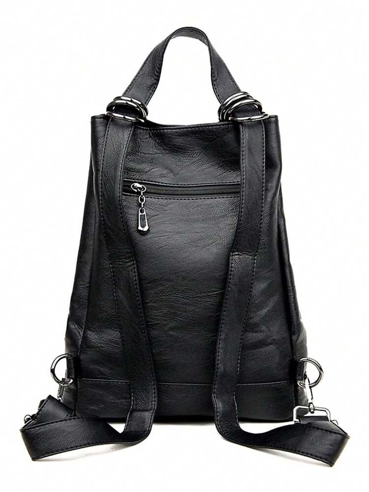 Fashion Large Capacity Women Backpack High Quality Soft Leather Designer Handbag Female Schoolbag Travel Ladies Casual Shoulder Daypack